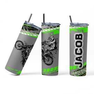 Dirt Bike Gift, Custom Dirt Bike Tumbler for Boys, Gift for Boy, Tumbler with Dirt Bike, Personalized Dirt Bike Mug, Dirt Bike Cup