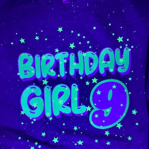 Glow Party Shirt, Florescent Birthday Shirt, Custom Glow Party T-Shirt, Glow Theme Party, Neon Party tshirt, Black Light Shirt, Glow Shirt