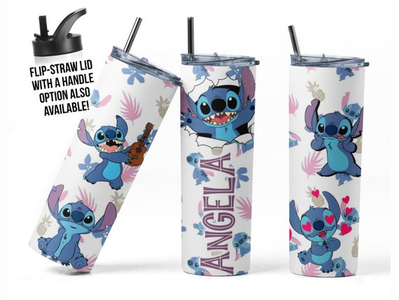 Disney Inspired Stitch 24oz Confetti/glitter Cup. Great Personalised Gift.  