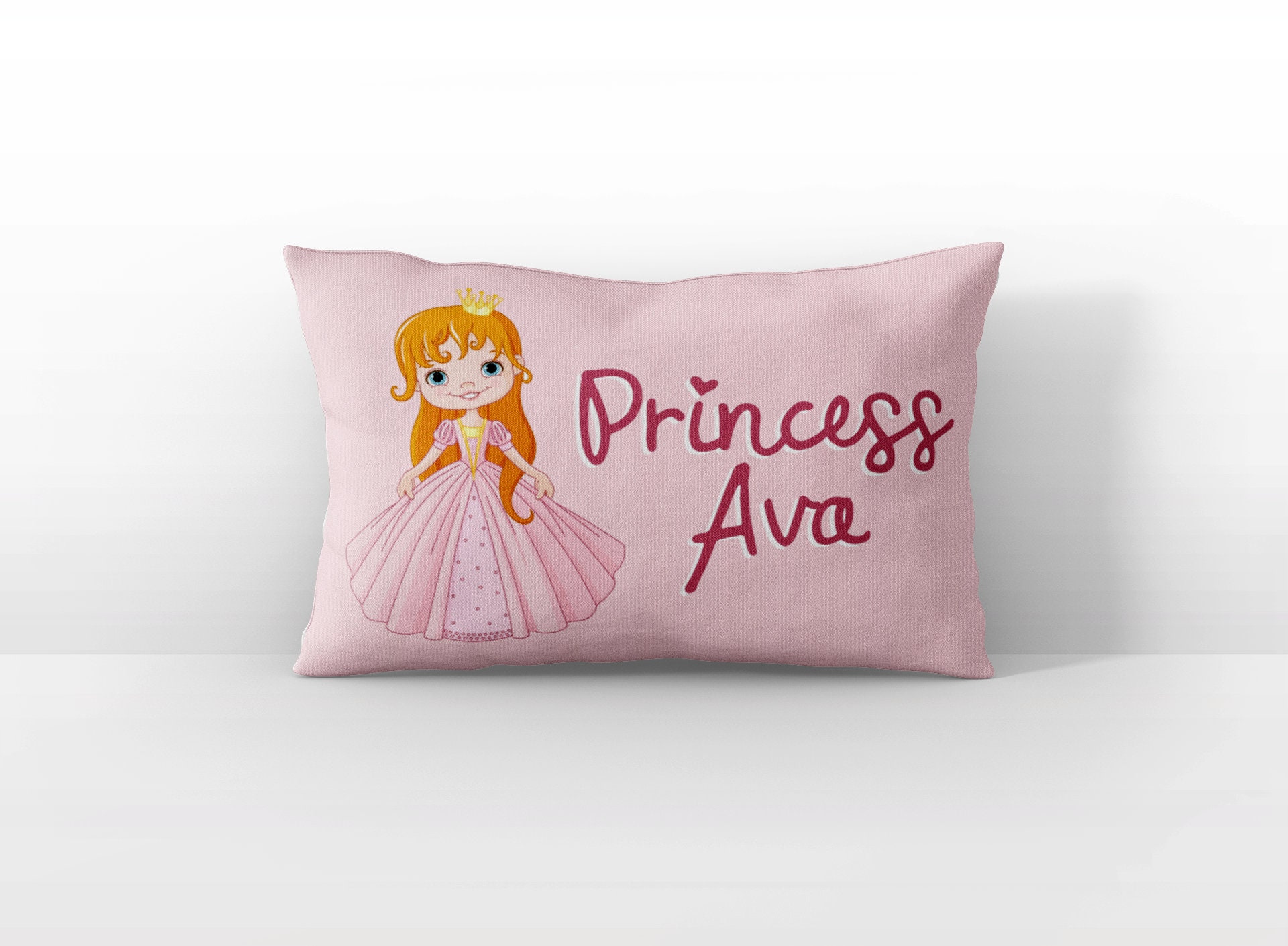 Personalized Princess Pillowcase: Custom Birthday Gift, Kids Room