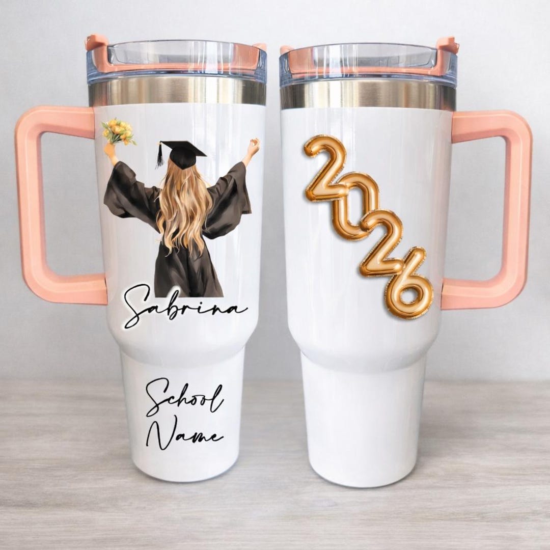 Personalized Graduation Tumbler | Custom Grad Gift | Class of 2026 ...