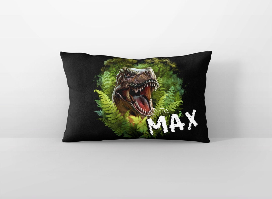Dinosaur Pillow Case, Dinosaur Pillow for Boys Room, Dinosaur Theme