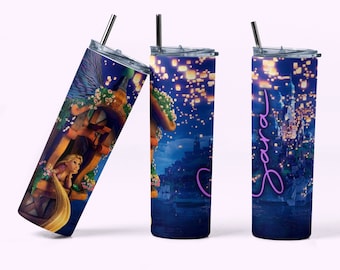 Rapunzel Tumbler, Custom Disney Princess Gift, Custom Tangled Gifts, Personalized Rapunzel Gift, Tangled Cup, Rapunzel Tumbler with Name