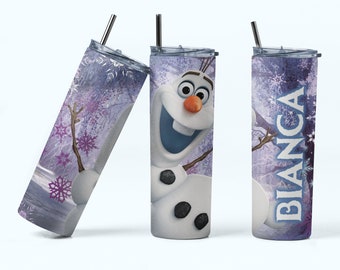 Olaf Tumbler with name | Custom Frozen Gifts