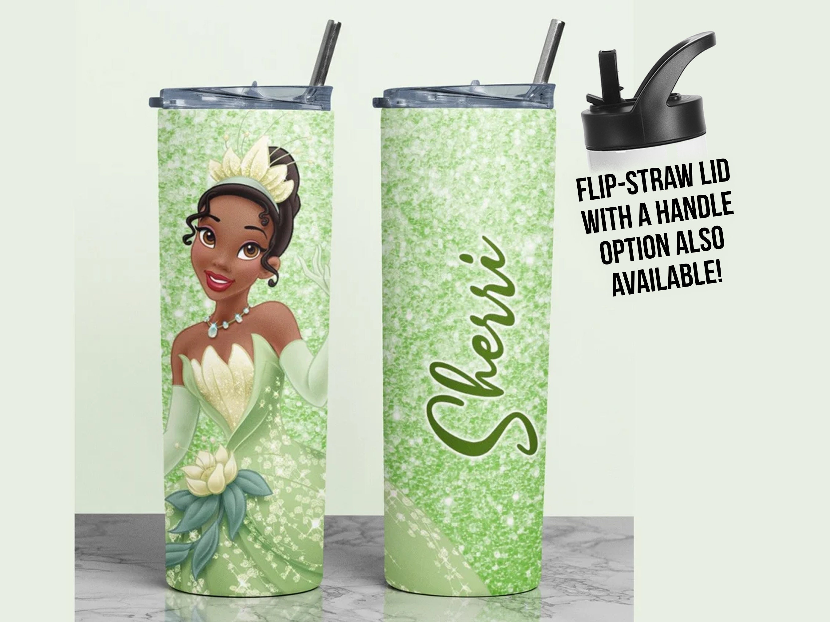 Tiana 40oz Tumbler Sublimation Tumbler With Handle Princess Frog Stanley  Dupe Stanley Tumbler 