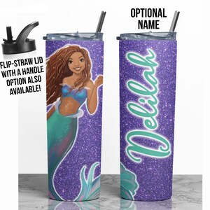 Ariel Personalized Gift, Custom Princess New Ariel Gift for Girl, Little Mermaid Tumbler, Ariel Cup w Name, Little Mermaid Cup