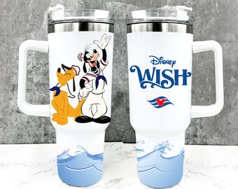 Disney Cruise Tumblers, Custom 40oz Insulated Cup With Straw