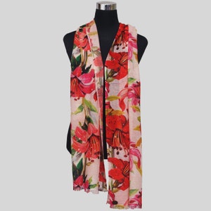 Extra Soft,High Quality Scarf Wrap / Scarves and wraps / cashmere wraps 100% Cashmere Shawls Scarf Pashmina -  The FLOWER HIGH