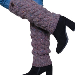 Aris leg warmers fair isle women 30 warm winter accessories Christmas  vintage