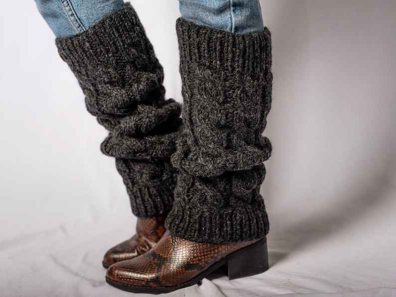 Leg warmers, Wool Leg warmer, variegated colour pattern,Footless warmers, leg warmer for women, leg-warmer for men, handmade premium quality image 1