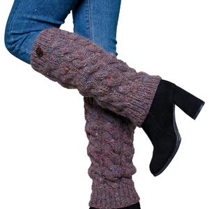 Leg warmer from premium recycled wool