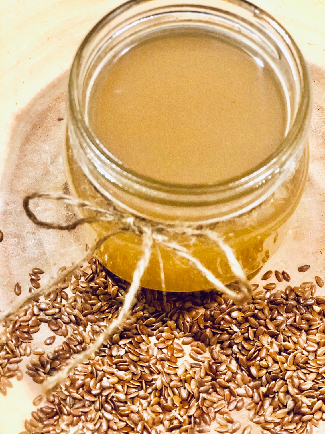 Flax Seed Gel for skin and Hair 8oz sold in brown bottle Etsy