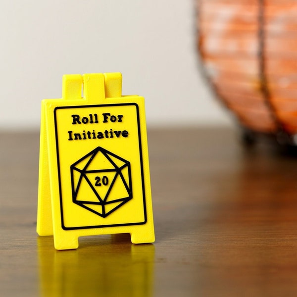 Roll For Initiative Novelty Mini-Floor Sign