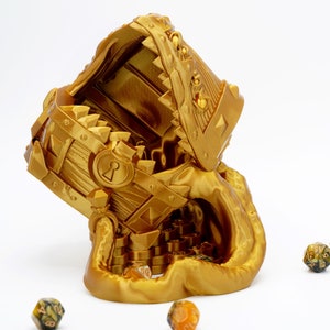 Mimic Dice Tower | Compatible with Dungeons and Dragons, Pathfinder, TTRPG, Magic, Click-Clacks, Dice Roller