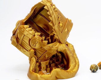 Mimic Dice Tower | Compatible with Dungeons and Dragons, Pathfinder, TTRPG, Magic, Click-Clacks, Dice Roller