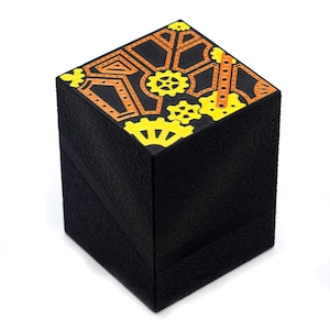 Steampunk Commander Snap Deck Box - Fits 100 Cards Single Sleeved or Double Sleeved