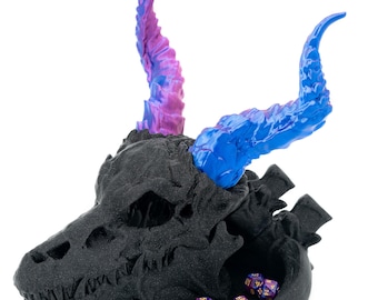 Dragon Skull Dice Tower | Wall Mountable Dragon Skull For Tabletop RPG Dice Gaming