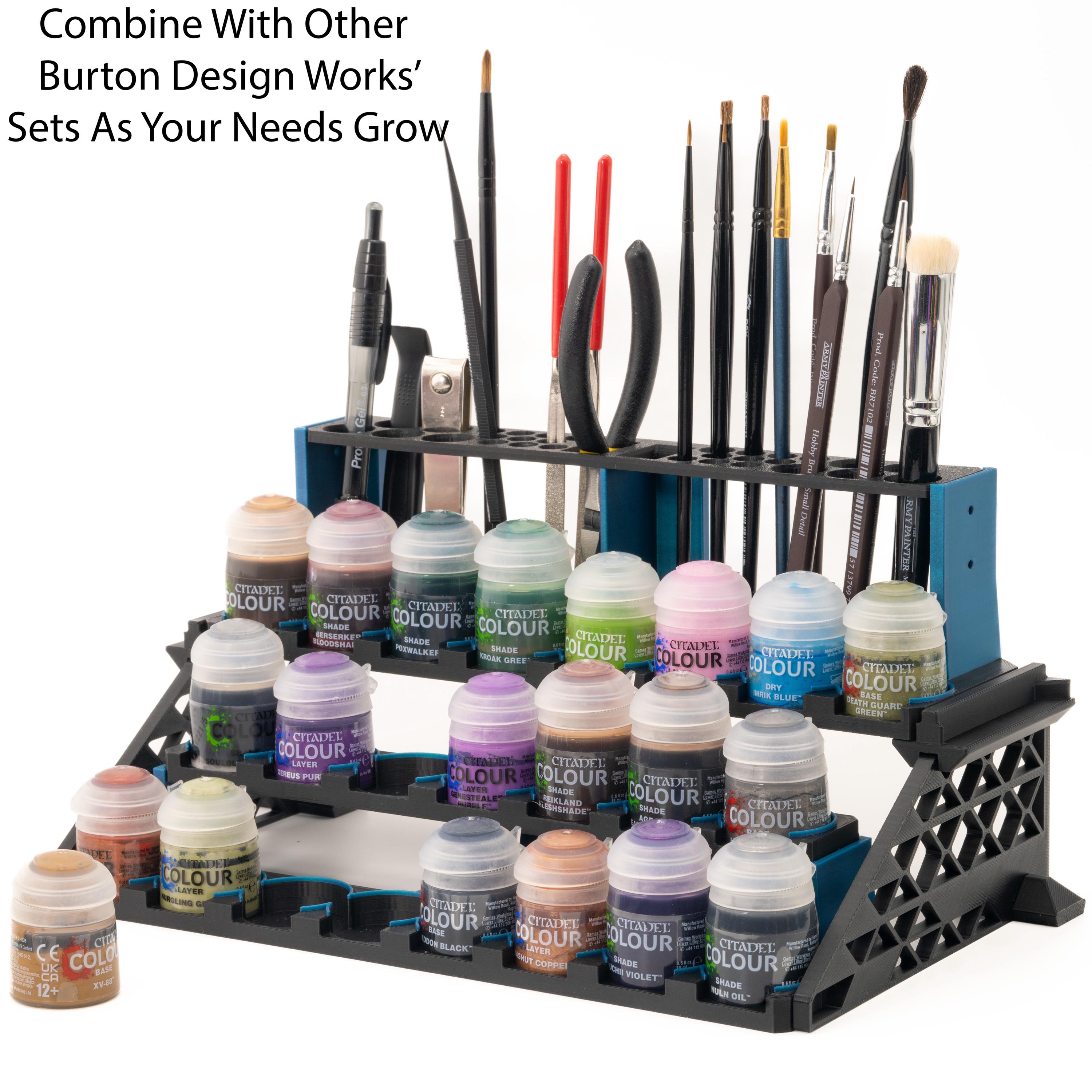 Modular Paint Pot & Brush Rack | for Citadel Hobby Paints, Wargaming ...