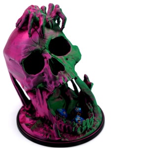 Skull Dice Tower | Compatible with Dungeons and Dragons, Pathfinder, TTRPG, Magic, Click-Clacks, Dice Roller
