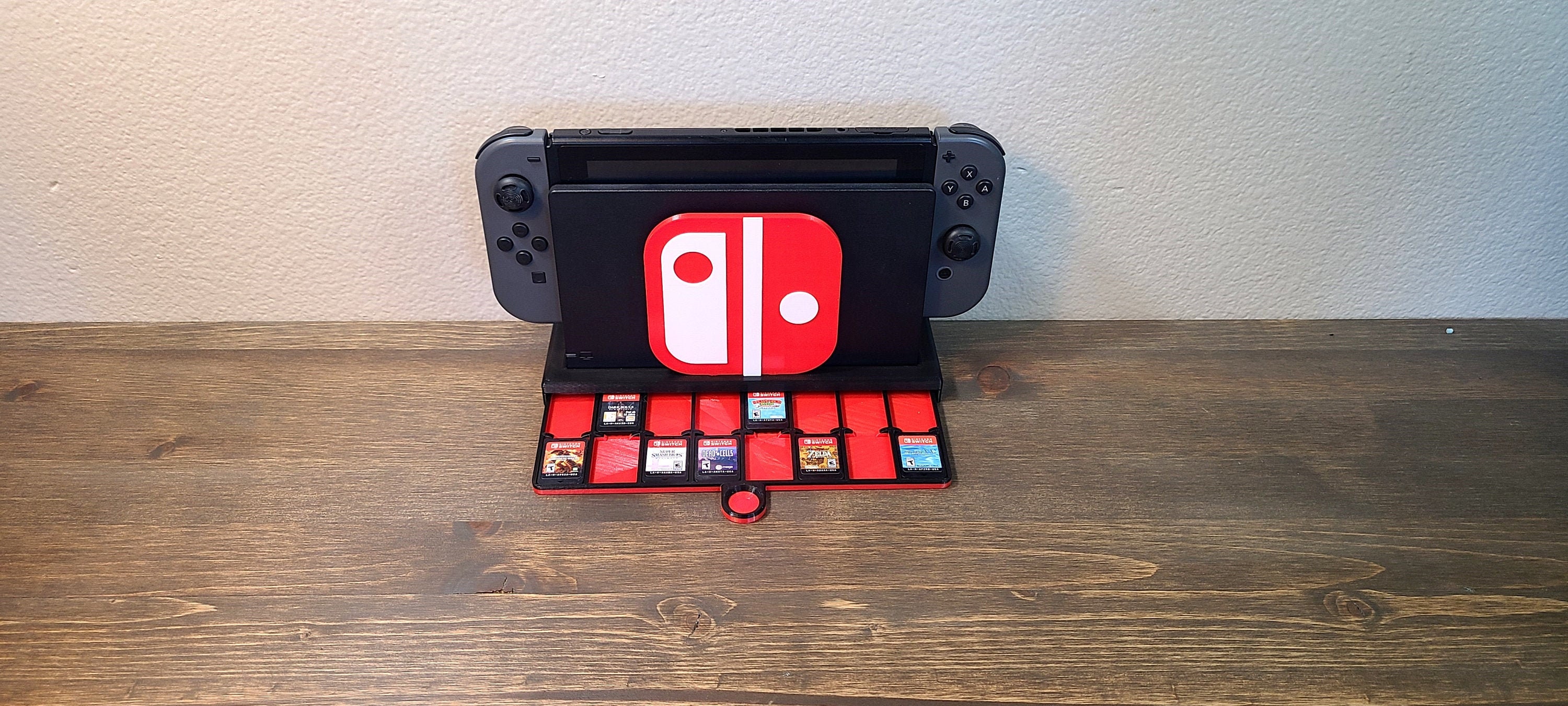 Nintendo Switch inspired Gaming Shelf Etsy