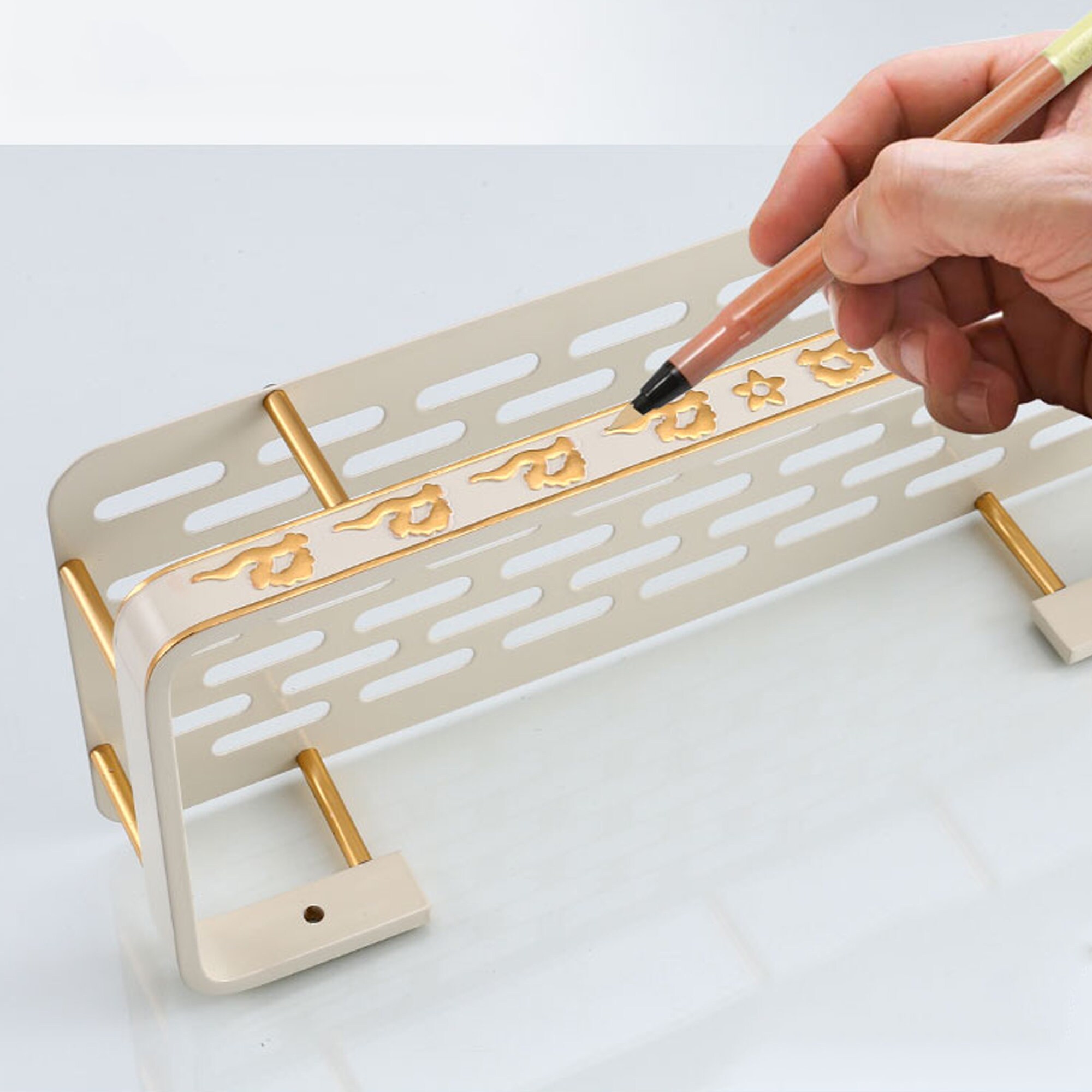 Weißes Badezimmer Regal Handtuchhalter mit Regal Metall | Etsy