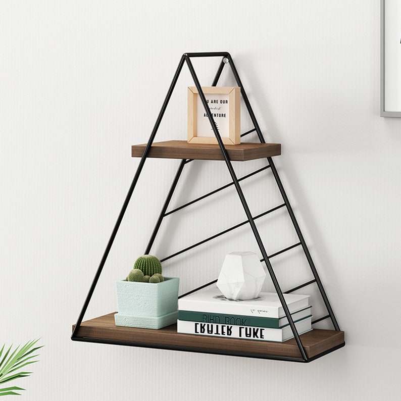 Round Wall Shelf Floating Shelf Nordic Wrought Iron Wall Etsy