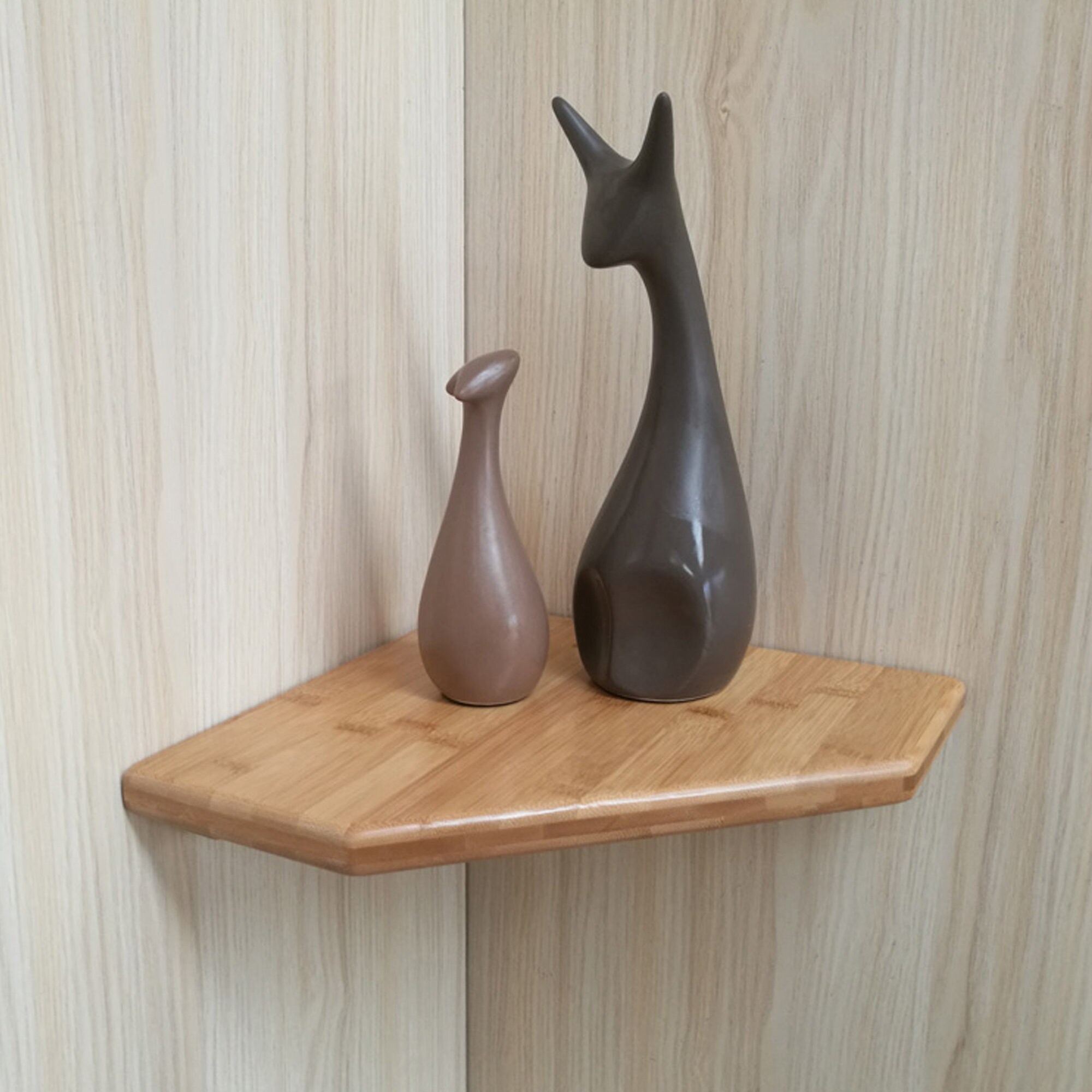 Corner Wood Floating Wall Shelf Irregular Floating Shelf Etsy