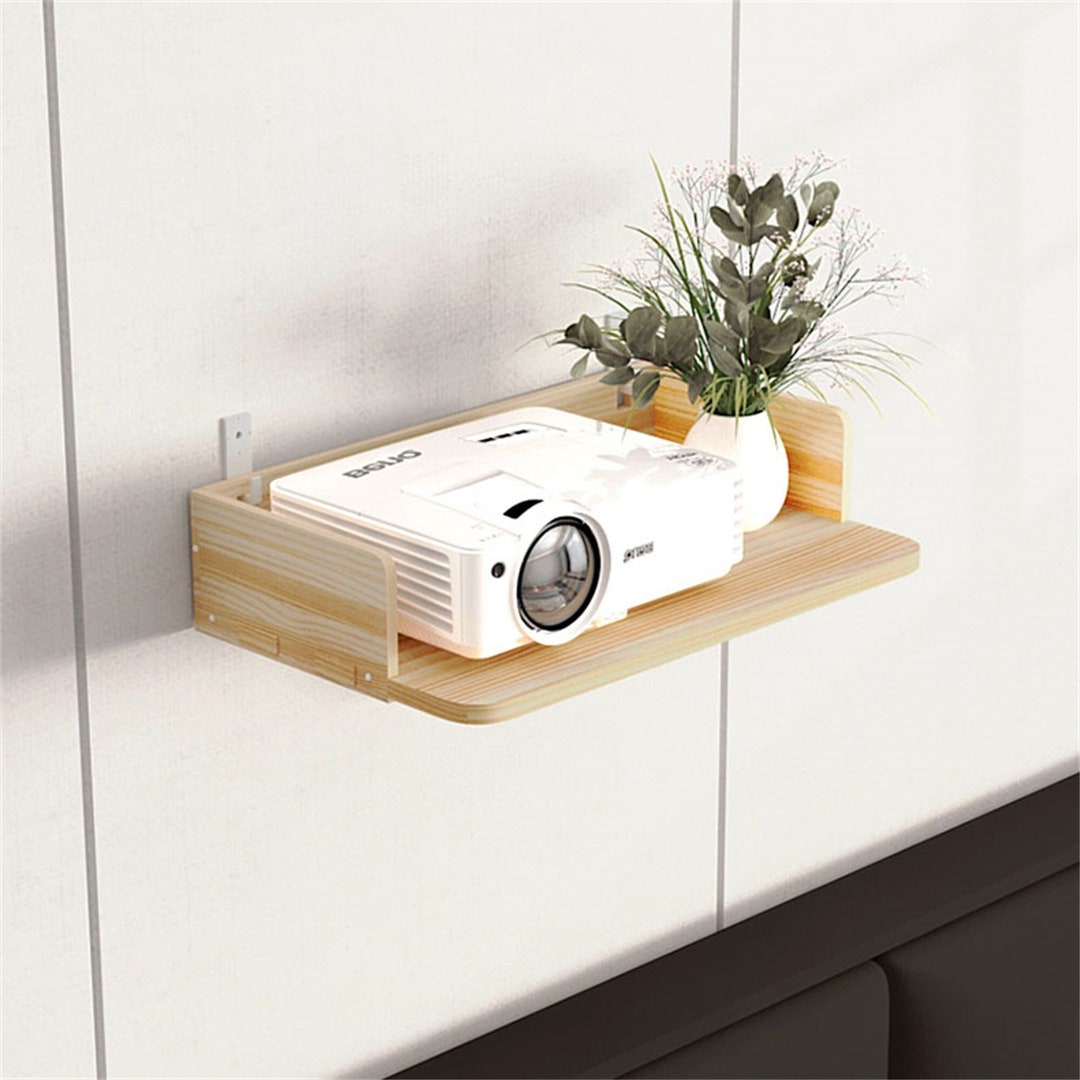 Solid Wood Projector Brackets, Projector Shelf, Wall Storage Shelf