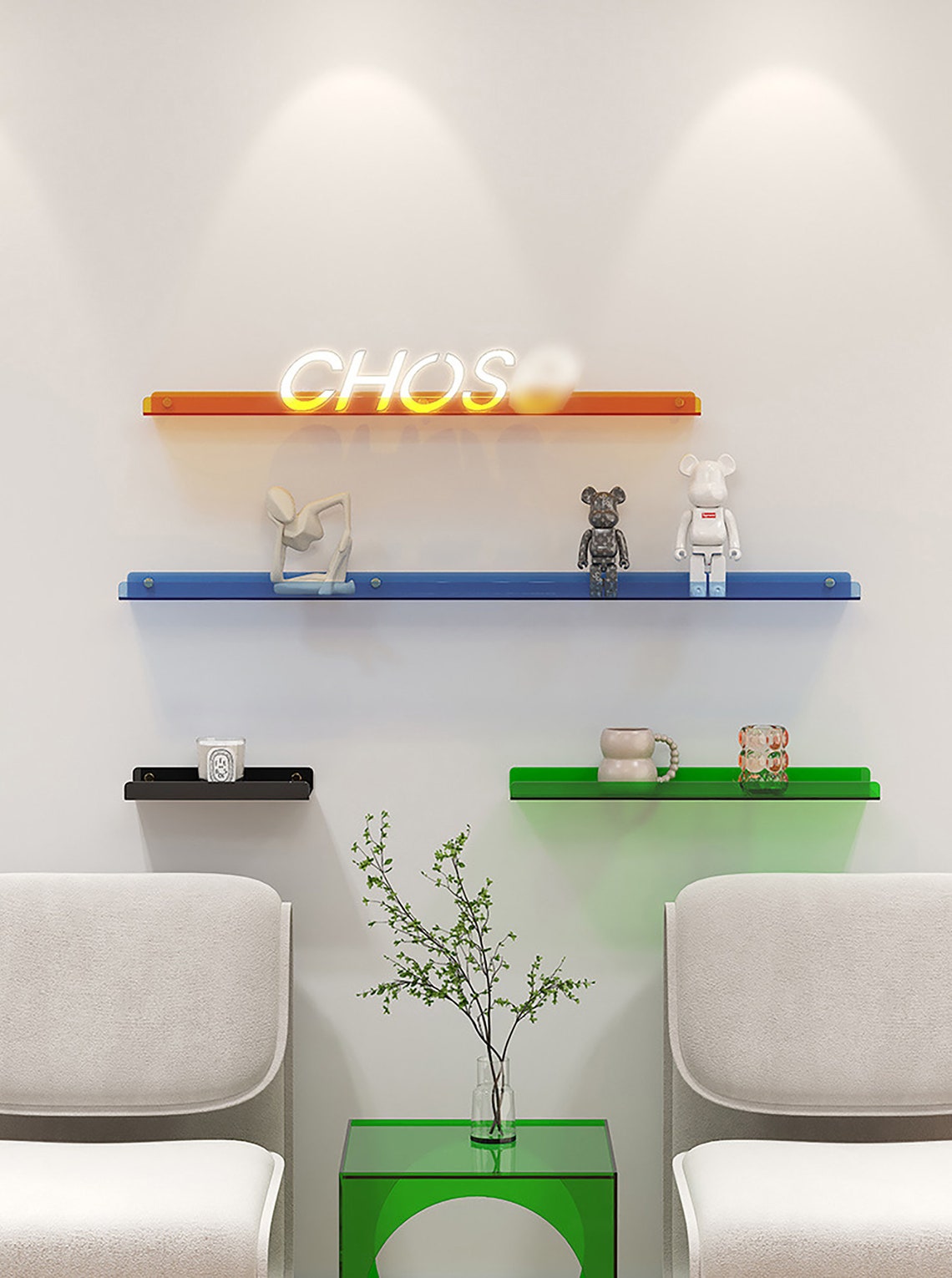 Acrylic Shelf Wall Shelf Wall Hanging Bookshelf Wall Etsy