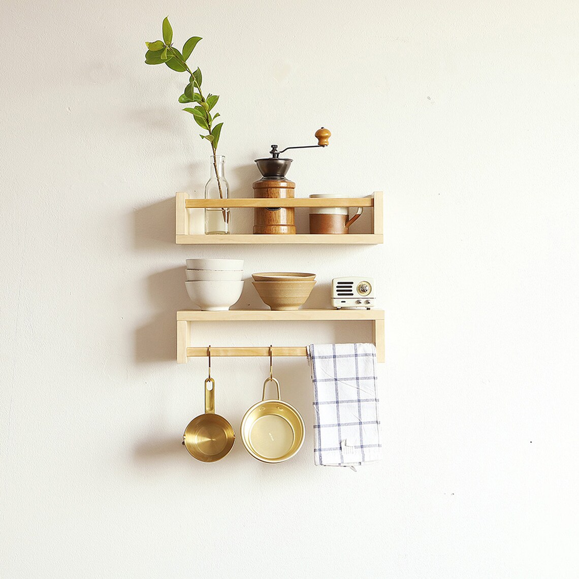 Regale Regal schwimmende Holz Wand Holz-Wand-Regal | Etsy