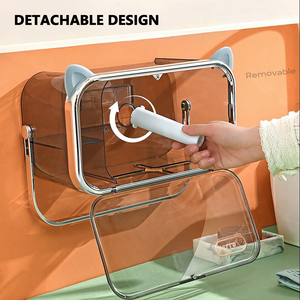 Face Towel Storage Box Wallmounted Tissue Box Storage Etsy