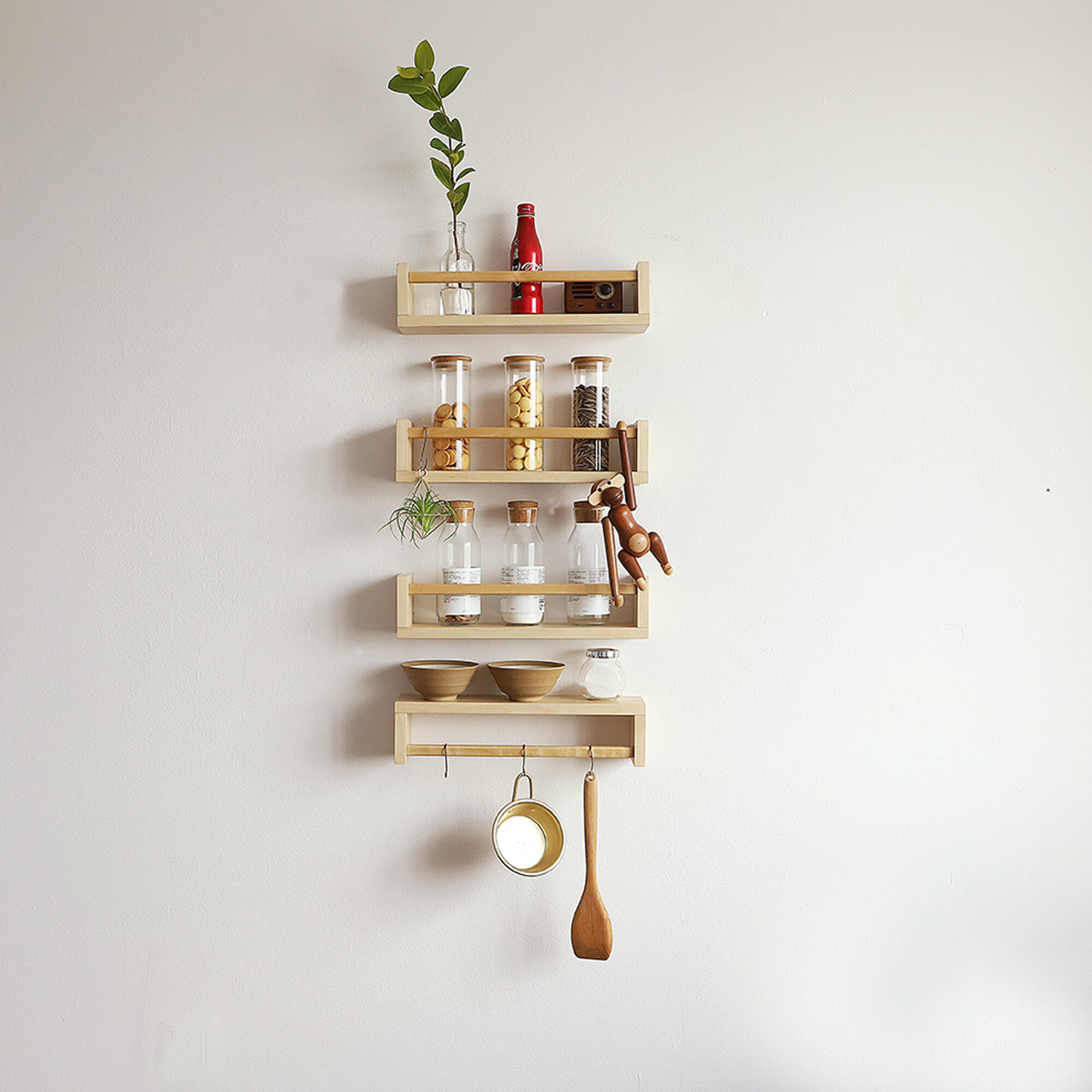 Regale Regal schwimmende Holz Wand Holz-Wand-Regal | Etsy