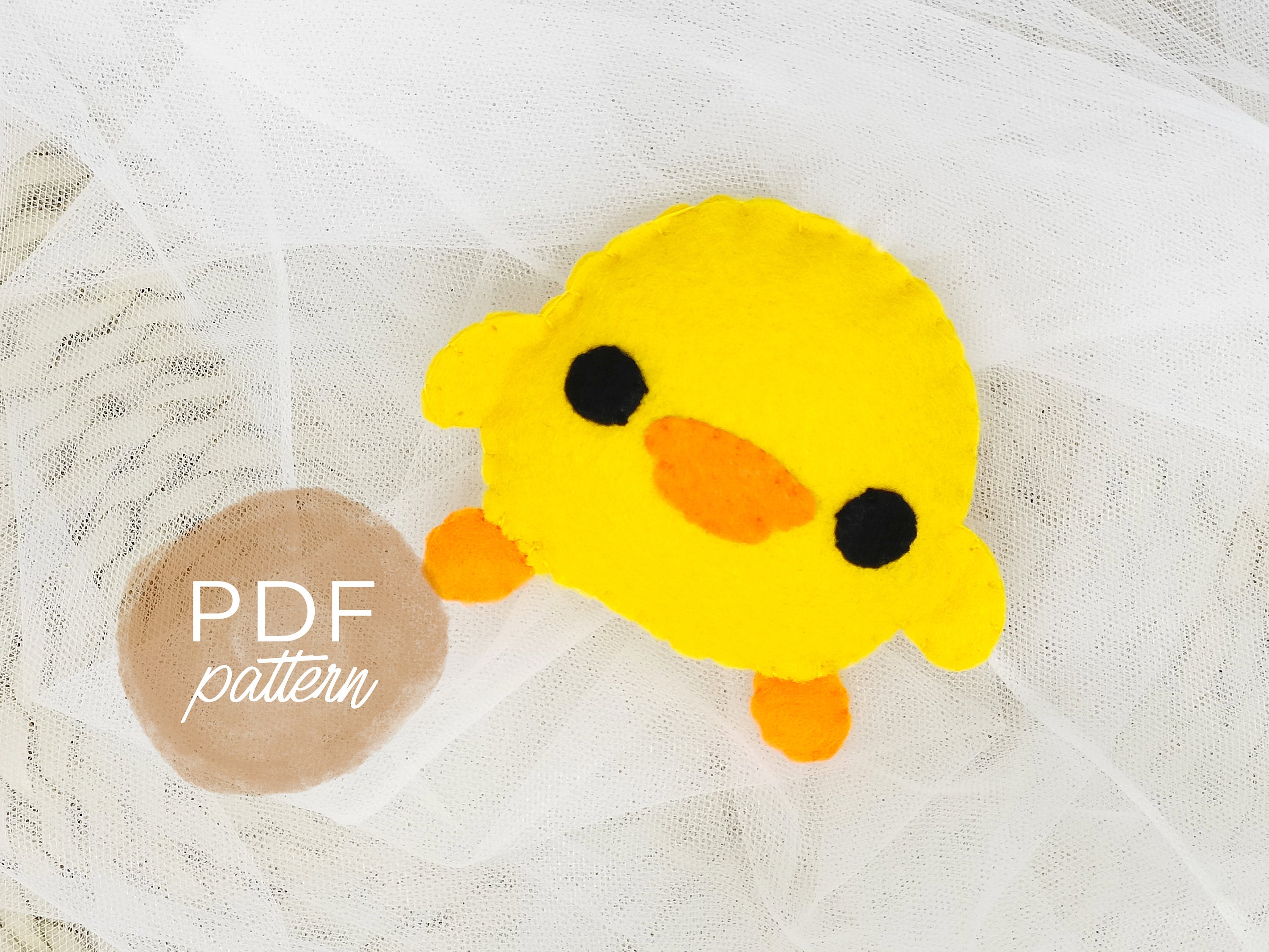 Duckling Parade Plush Stuffed Animal Sewing Pattern PDF