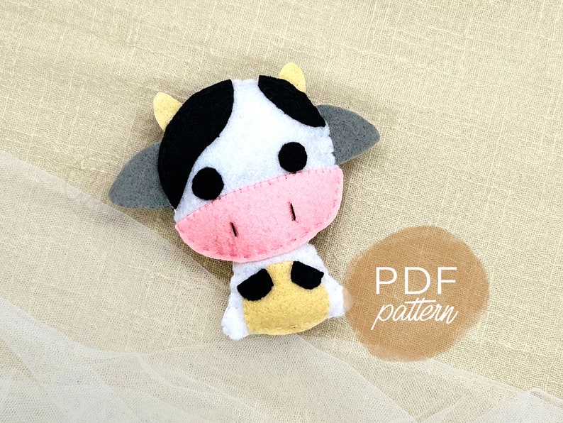 PDF Pattern Farm Animals Bundle Handmade Felt Doll SVG Sewing Etsy