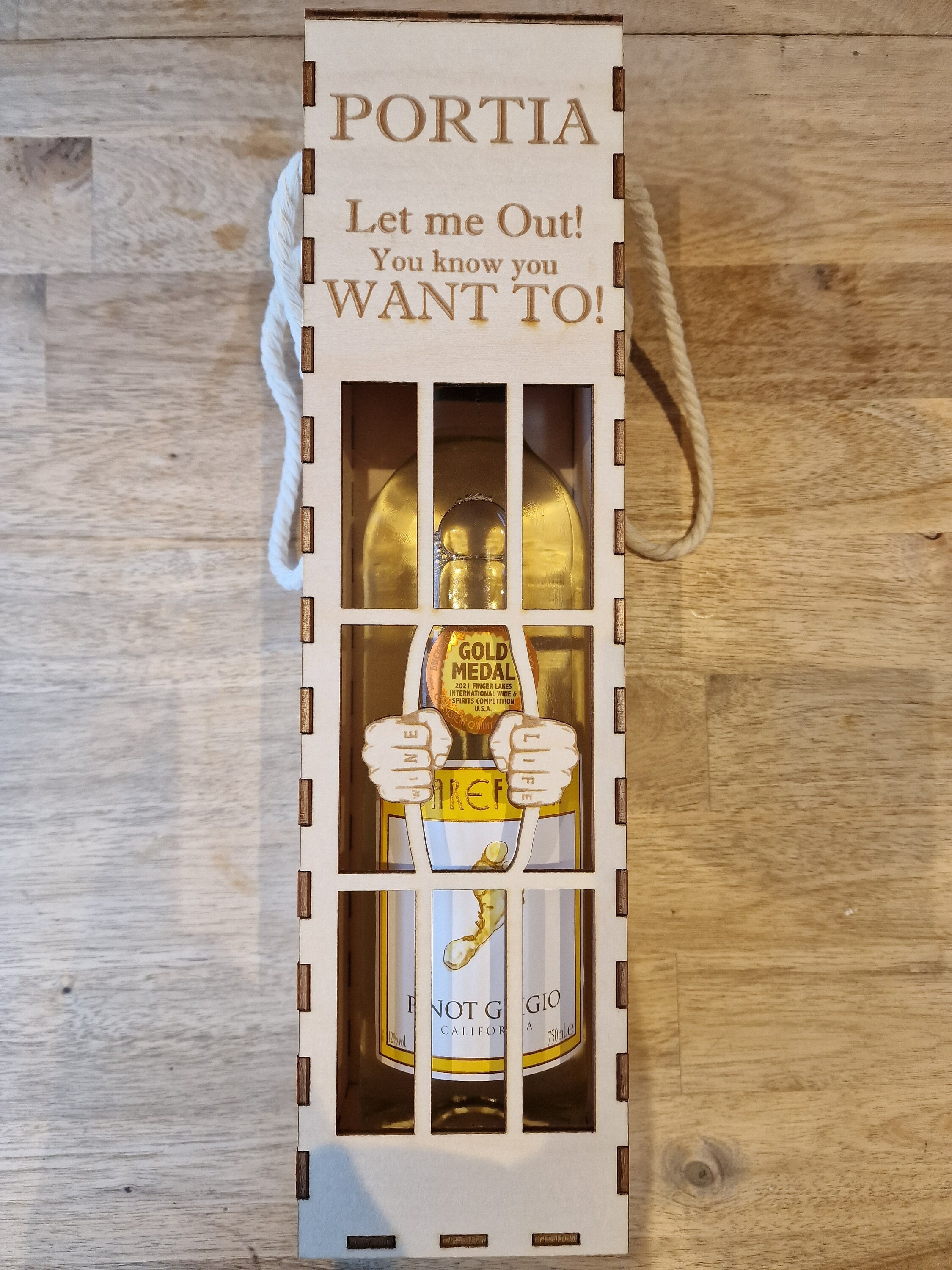 8+ Laser Cut Wine Box