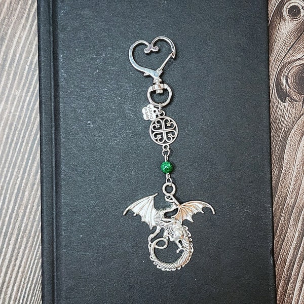 Custom keyring, cute keyring, dragon keyring, keyring, key ring, porte-clés personnalisé, porte clef, dragon, jade, bijou sac, mousqueton.