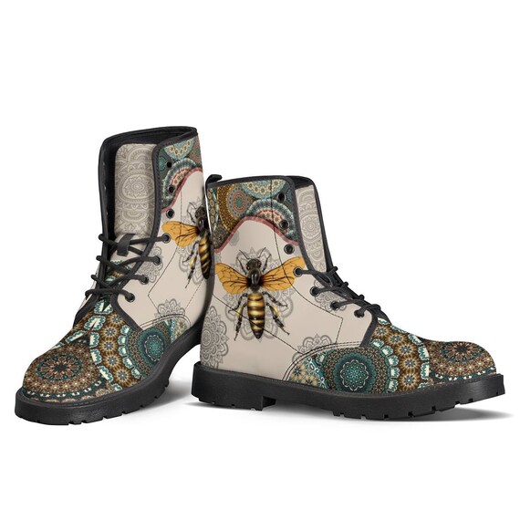 Botas de mujer de diseño de abeja botas artesanales botas de | Etsy España