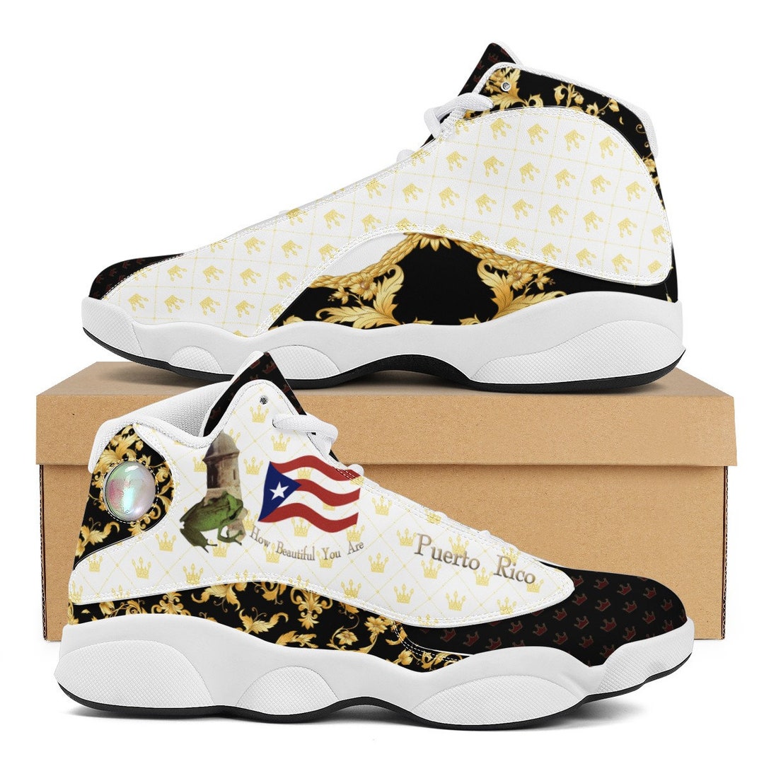 Puerto Rico Flag, Puerto Rico Newest High Top Custom Sneakers, Mens