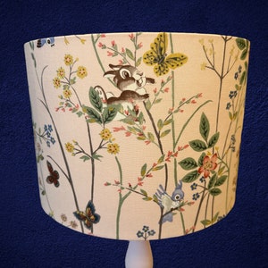 Disney Bambi and Thumper lampshade Disney x Sanderson fabric pink flowers handmade image 7