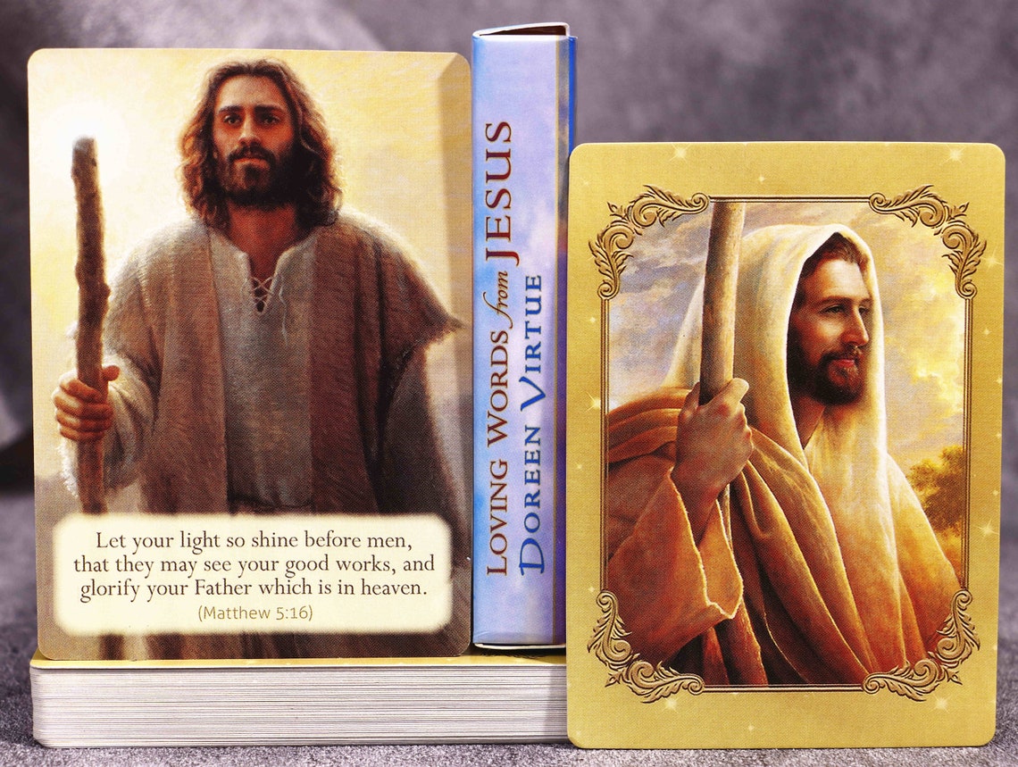 Beginner Love from Jesus oracle cards deck Vintage tarot Etsy