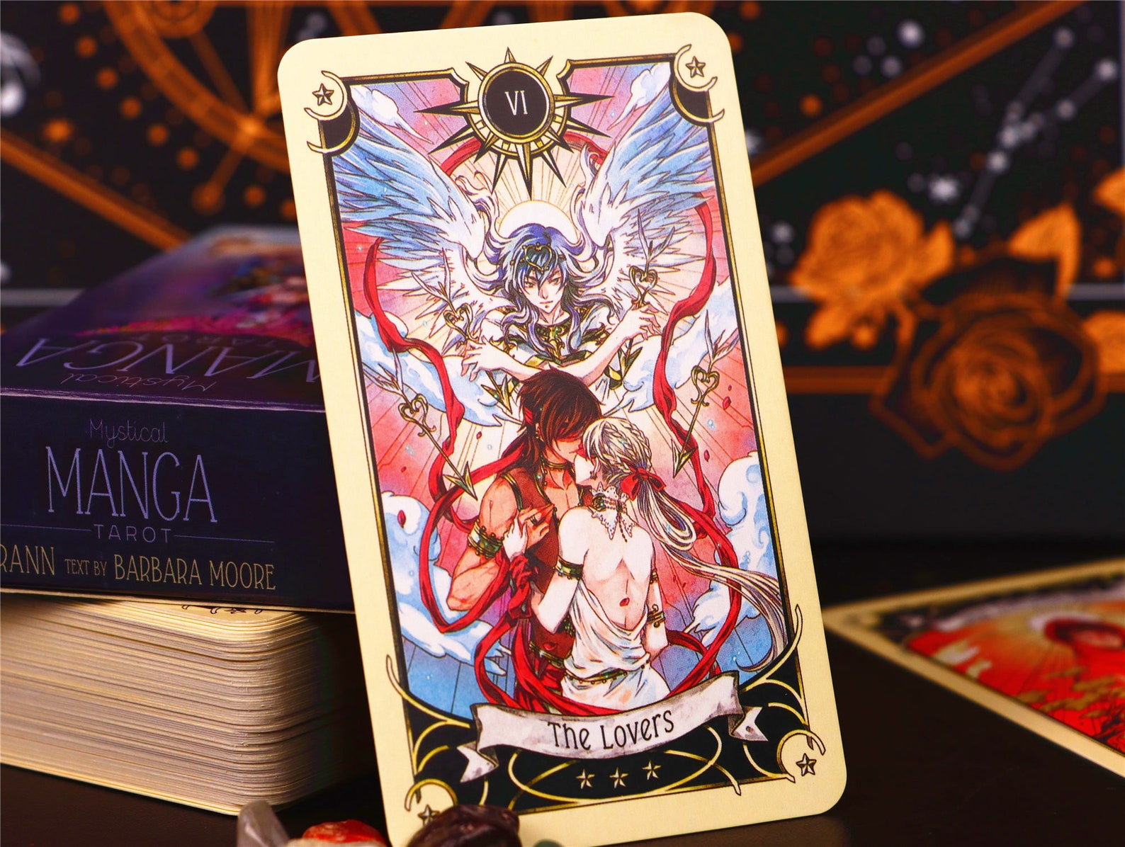 Mystical Manga tarot cards deck with guidebook / Beautiful | Etsy