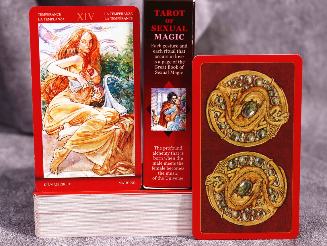 Unique Sexual Magic Tarot Deck 78 Cards Full Sex Magic Tarot Etsy