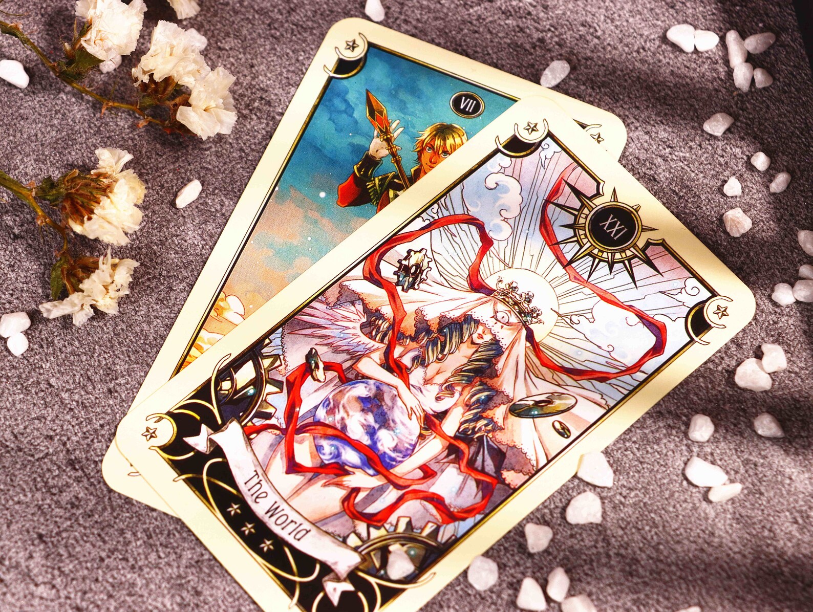 Beautiful Anime Tarot Cards Deck With Book For Beginners Etsy