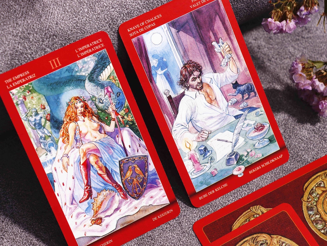 Unique Sexual Magic Tarot Deck 78 Cards Full Sex Magic Tarot Etsy 