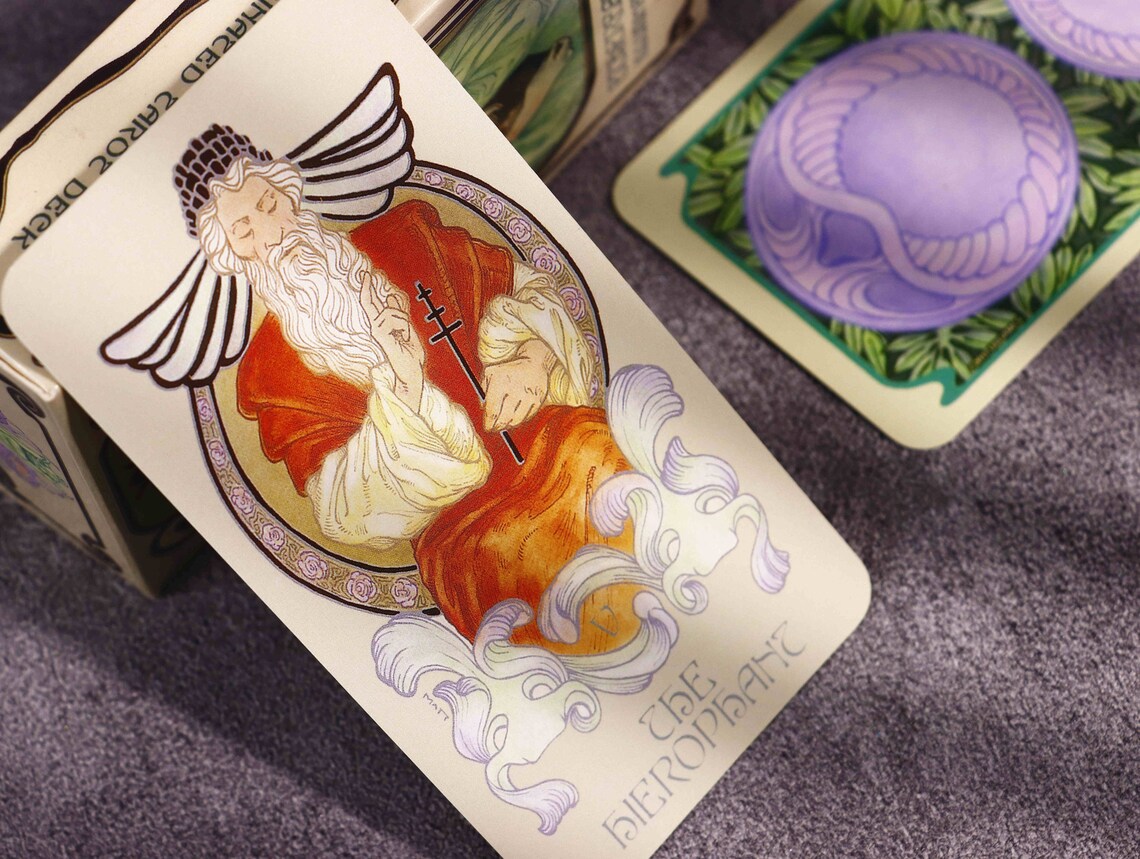 New Ethereal Tarot cards deck with book Unique tarot decks Etsy