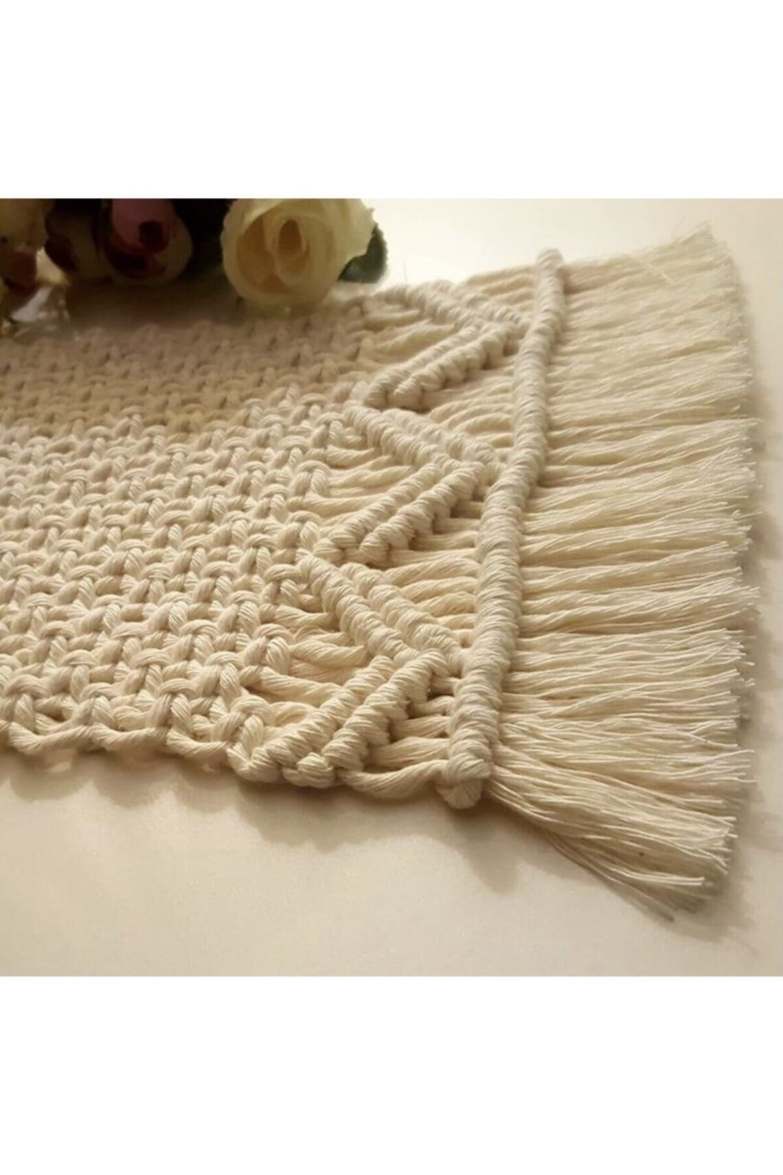 Macrame Plate Macrame Placemat Macrame Round Placemat Table Etsy