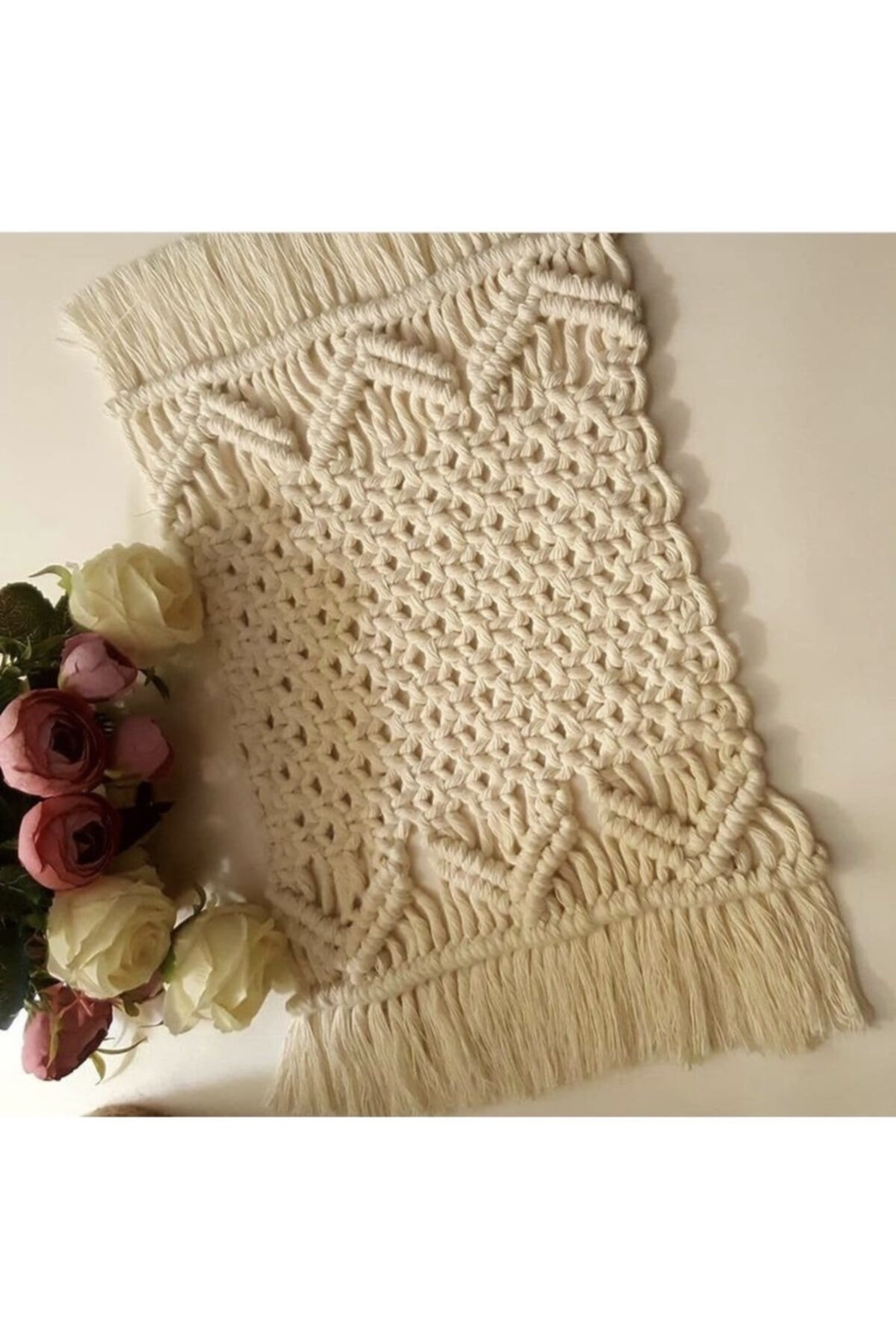 Macrame Plate Macrame Placemat Macrame Round Placemat Table Etsy