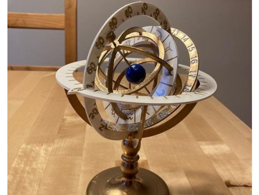 Detailed Armillary Sphere STL File DIY Projects Armillary Etsy