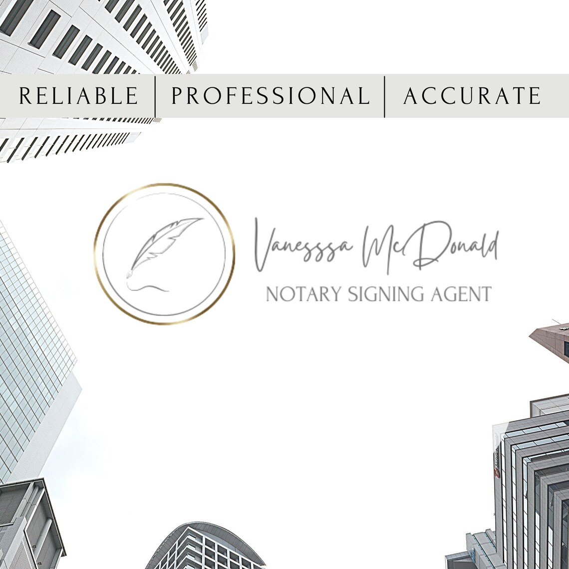 Notary Public Logo Template Gold Logo For Notary Signing Etsy