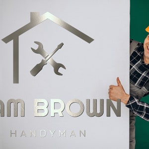 Handyman Logo, Home Repair Logo, Builder Logo, Construction Company Logo, Handyman Tools Logo, Repairman Logo, Premade Logo, Carpenter Logo